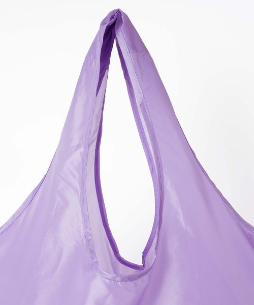 X-girl（エックスガール）の「PACKABLE BAG（エコバッグ/サブバッグ・レディース・ホワイト/ベージュ/パープル・ONE SIZE）」の5枚目の写真