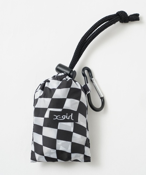 X-girl（エックスガール）の「PACKABLE BAG（エコバッグ/サブバッグ・レディース・ホワイト/ベージュ/パープル・ONE SIZE）」の8枚目の写真