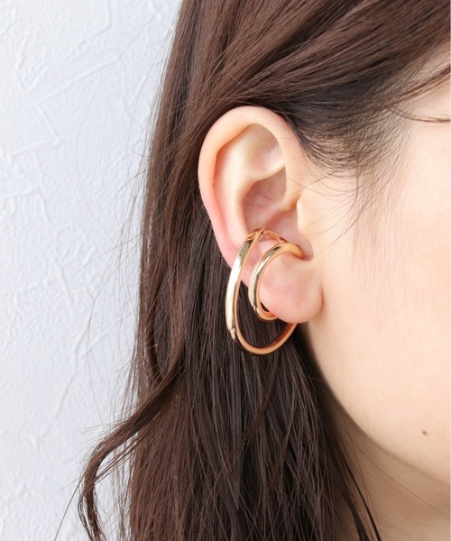 セール】ダブルラインイヤーカフ（イヤーカフ）｜Three Four