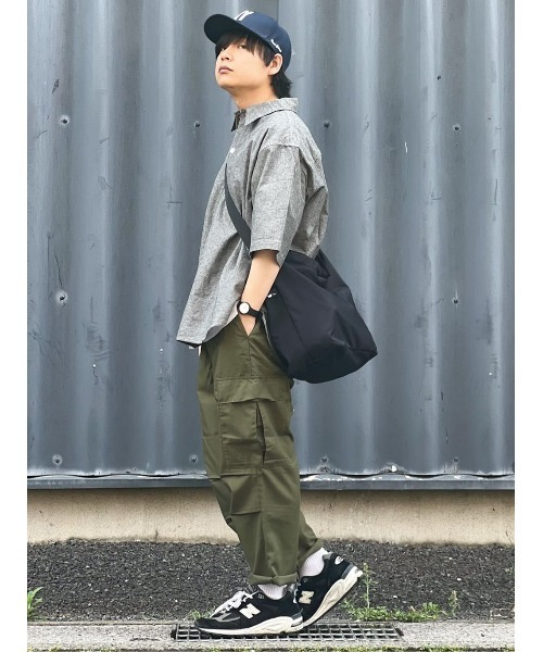 BACK NUMBER(バックナンバー)の「【BACK NUMBER】綿麻プルオーバー半袖シャツ(シャツ/ブラウス・メンズ・ブルー/ブラック・L/XL/M)」の14枚目の写真