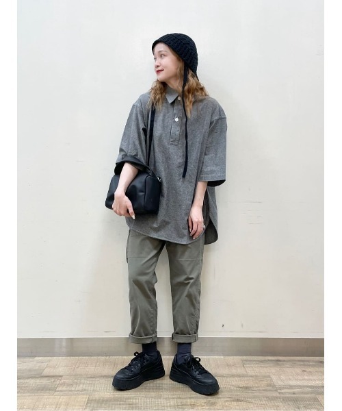 BACK NUMBER(バックナンバー)の「【BACK NUMBER】綿麻プルオーバー半袖シャツ(シャツ/ブラウス・メンズ・ブルー/ブラック・L/XL/M)」の22枚目の写真