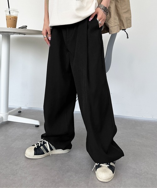 sedacle（セダクル）の「ワイドルーズシルエットスラックスパンツ（スラックス・メンズ・グレー/ブラック・SMALL/MEDIUM/LARGE）」の12枚目の写真