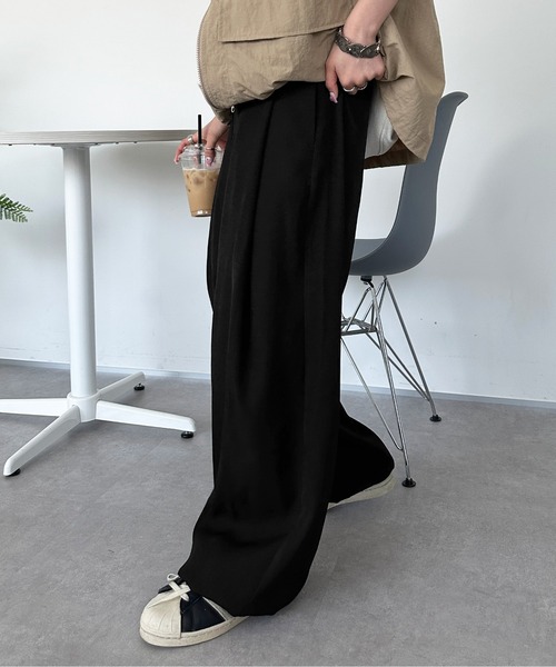 sedacle（セダクル）の「ワイドルーズシルエットスラックスパンツ（スラックス・メンズ・グレー/ブラック・SMALL/MEDIUM/LARGE）」の6枚目の写真