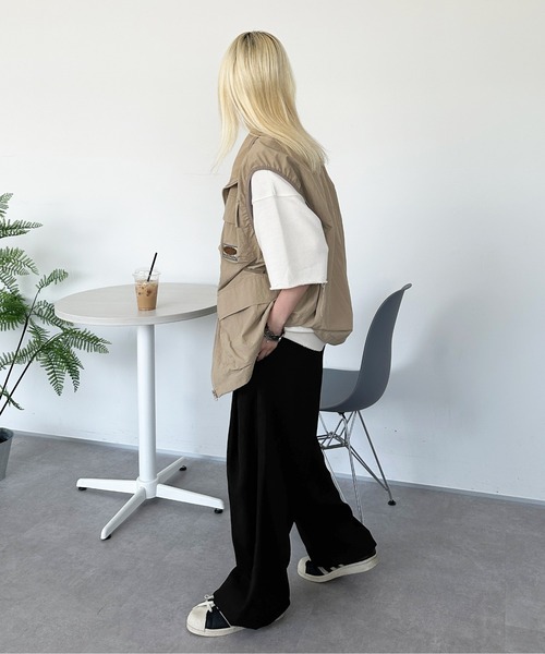 sedacle（セダクル）の「ワイドルーズシルエットスラックスパンツ（スラックス・メンズ・グレー/ブラック・SMALL/MEDIUM/LARGE）」の19枚目の写真