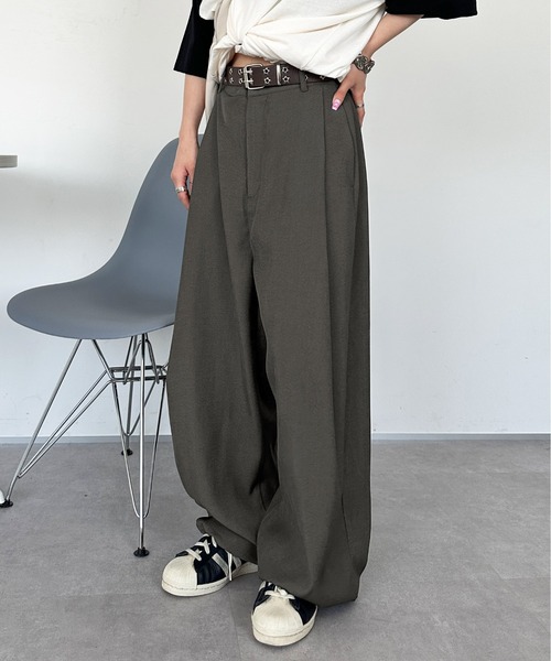 sedacle（セダクル）の「ワイドルーズシルエットスラックスパンツ（スラックス・メンズ・グレー/ブラック・SMALL/MEDIUM/LARGE）」の10枚目の写真