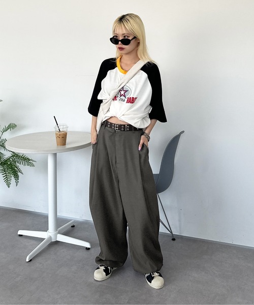 sedacle（セダクル）の「ワイドルーズシルエットスラックスパンツ（スラックス・メンズ・グレー/ブラック・SMALL/MEDIUM/LARGE）」の20枚目の写真