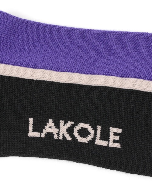 LAKOLE（ラコレ）の「TCライン切り替えソックス / 266938（ソックス/靴下・メンズ・ホワイト/マスタード/ベージュ/ブラック・FREE）」の7枚目の写真