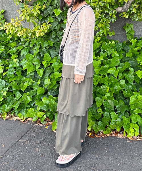 kutir（クティール）の「2wayメッシュリボンカーディガン（カーディガン/ボレロ・レディース・ライトブルー/ブラック/アイボリー・FREE）」の18枚目の写真