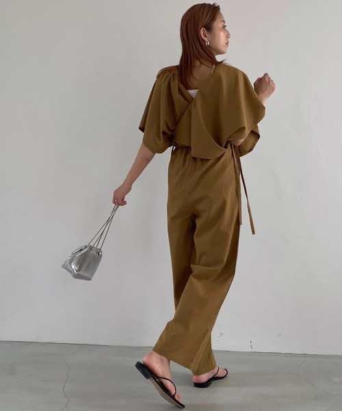 WILLFULLY（ウィルフリー）の「2way linen elaborate SK/OL（つなぎ