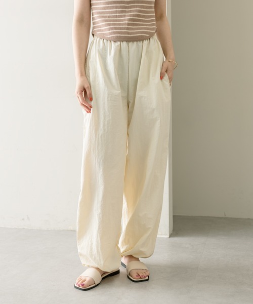 mystic（ミスティック）の「ドロストイージパンツ（カーゴパンツ・レディース・アイボリー/ピンク・FREE）」の17枚目の写真