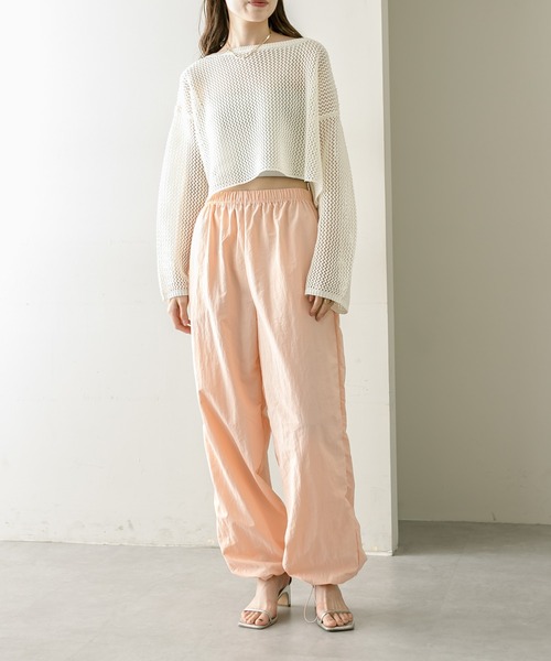 mystic（ミスティック）の「ドロストイージパンツ（カーゴパンツ・レディース・アイボリー/ピンク・FREE）」の15枚目の写真