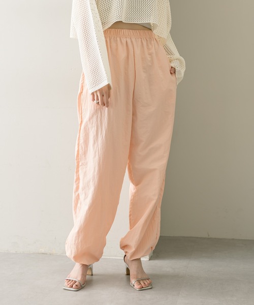 mystic（ミスティック）の「ドロストイージパンツ（カーゴパンツ・レディース・アイボリー/ピンク・FREE）」の11枚目の写真