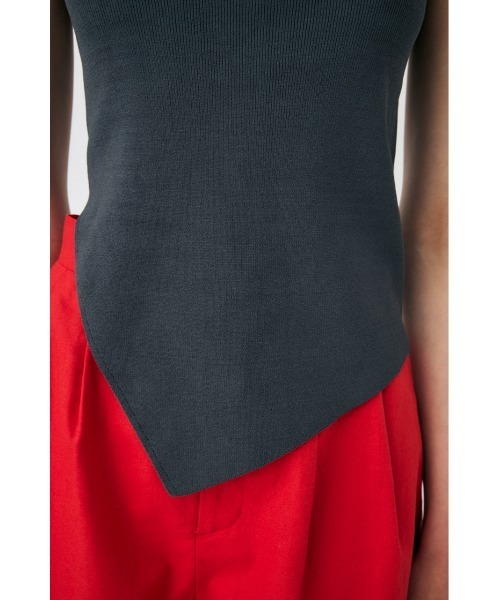 MOUSSY(マウジー)の「ASYMMETRY HEM KNIT タンクトップ(タンクトップ・レディース・レッド/オフホワイト/ライム/グレー・FREE)」の11枚目の写真