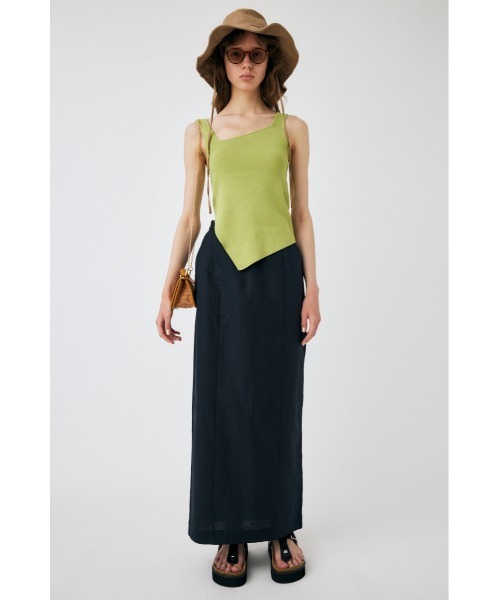 MOUSSY(マウジー)の「ASYMMETRY HEM KNIT タンクトップ(タンクトップ・レディース・レッド/オフホワイト/ライム/グレー・FREE)」の14枚目の写真