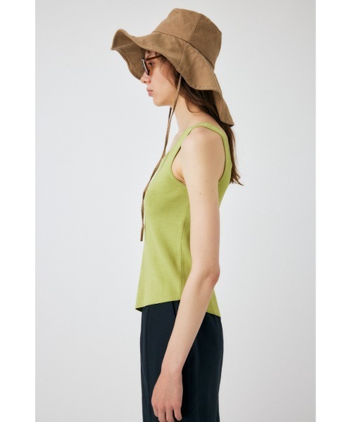 MOUSSY(マウジー)の「ASYMMETRY HEM KNIT タンクトップ(タンクトップ・レディース・レッド/オフホワイト/ライム/グレー・FREE)」の15枚目の写真