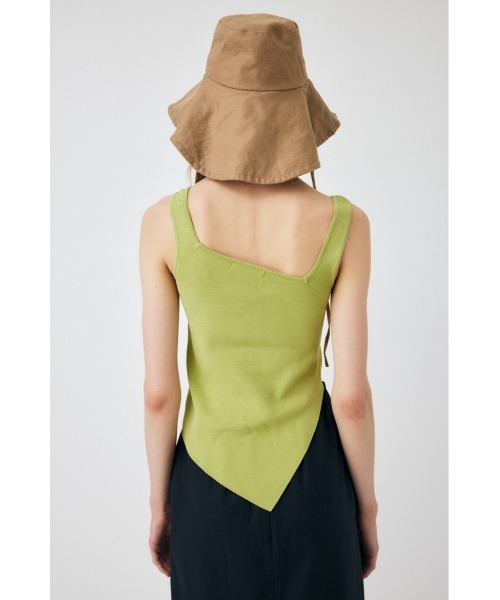 MOUSSY(マウジー)の「ASYMMETRY HEM KNIT タンクトップ(タンクトップ・レディース・レッド/オフホワイト/ライム/グレー・FREE)」の16枚目の写真