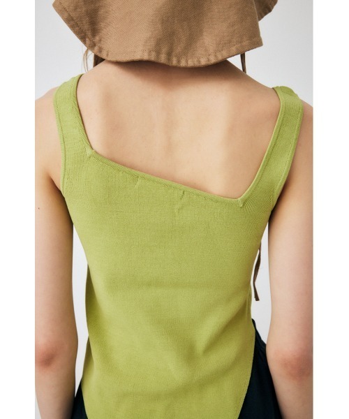 MOUSSY(マウジー)の「ASYMMETRY HEM KNIT タンクトップ(タンクトップ・レディース・レッド/オフホワイト/ライム/グレー・FREE)」の18枚目の写真