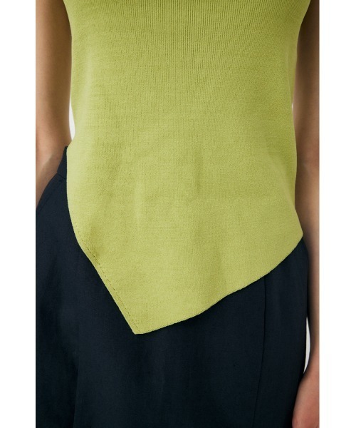 MOUSSY(マウジー)の「ASYMMETRY HEM KNIT タンクトップ(タンクトップ・レディース・レッド/オフホワイト/ライム/グレー・FREE)」の19枚目の写真