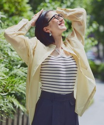 N.（N. Natural Beauty Basic） | ◆バンドカラーシアーシャツ(シャツ/ブラウス)