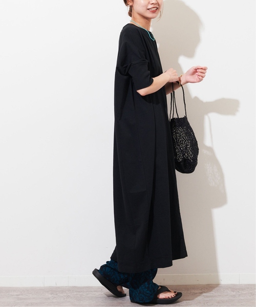 JOURNAL STANDARD relume（ジャーナルスタンダード　レリューム）の「《追加2》MVSコットンワンピース（ワンピース・レディース・グレー/ブラック・FREE）」の6枚目の写真