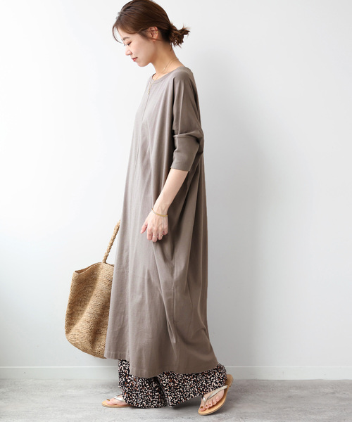 JOURNAL STANDARD relume（ジャーナルスタンダード　レリューム）の「《追加2》MVSコットンワンピース（ワンピース・レディース・グレー/ブラック・FREE）」の16枚目の写真