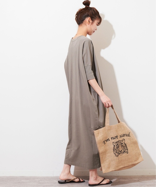 JOURNAL STANDARD relume（ジャーナルスタンダード　レリューム）の「《追加2》MVSコットンワンピース（ワンピース・レディース・グレー/ブラック・FREE）」の21枚目の写真