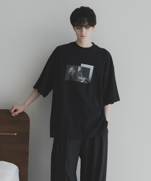 グラフィカルでシンプルなHermesEtrier en FragmentsTシャツ SALON adam et rope'｜Over the Border グラフィックプリントTEE