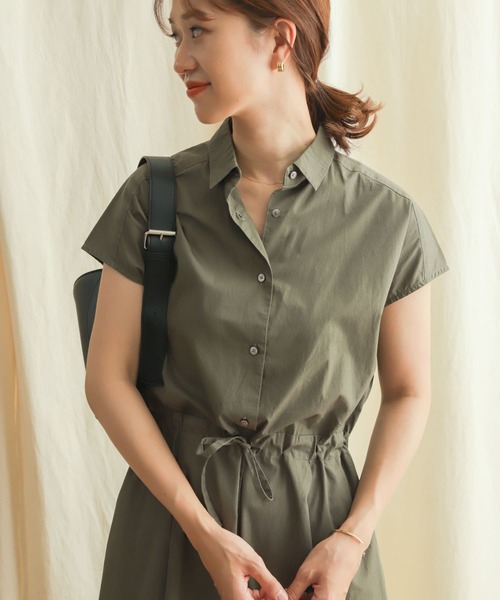 URBAN RESEARCH DOORS（アーバンリサーチドアーズ）の「ウエストマークワンピース（ワンピース・レディース・カーキ/ネイビー/ベージュ・MEDIUM）」の13枚目の写真