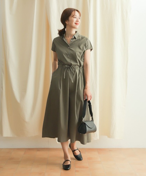 URBAN RESEARCH DOORS（アーバンリサーチドアーズ）の「ウエストマークワンピース（ワンピース・レディース・カーキ/ネイビー/ベージュ・MEDIUM）」の17枚目の写真