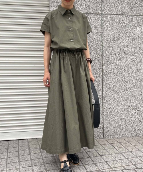 URBAN RESEARCH DOORS（アーバンリサーチドアーズ）の「ウエストマークワンピース（ワンピース・レディース・カーキ/ネイビー/ベージュ・MEDIUM）」の18枚目の写真