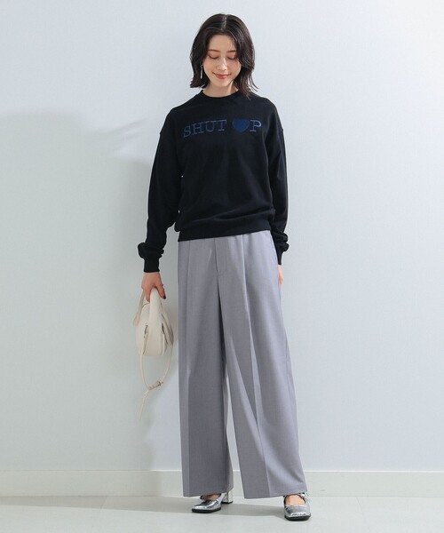 Ray BEAMS(レイビームス)の「Ray BEAMS / ビッグ シルエット サスペンダー付き パンツ(その他パンツ・レディース・シルバー/ベージュ・0/1)」の8枚目の写真