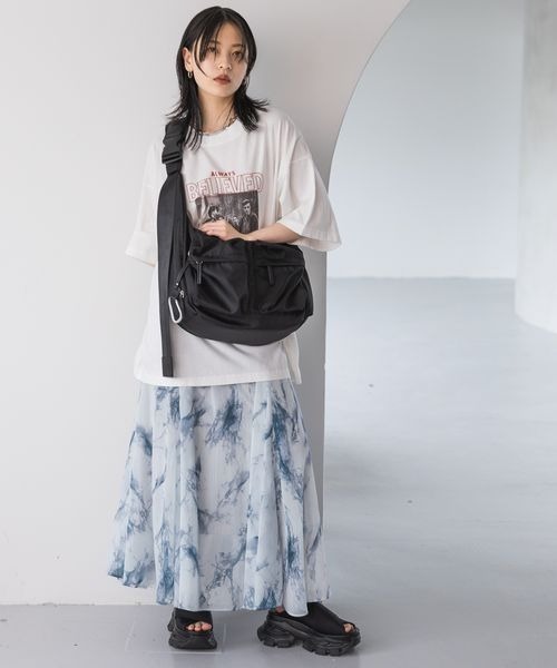茉菜　プラダ　ビンテージ　ビーズロゴカットソー JEANASIS（ジーナシス）の「アソートビンテージROCK BIG TEE