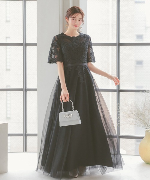 AMERI 黒ドット柄シースルーマキシドレス AMERI 黒ドット柄シースルーマキシドレス Ameri VINTAGE（ロング