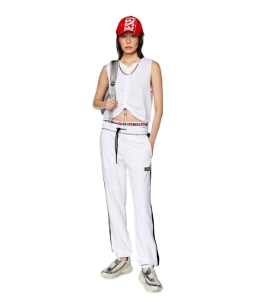DIESEL（ディーゼル）の「レディース タンクトップ ディーゼルスポーツ（タンクトップ・レディース・ホワイト/ブラック・SMALL/MEDIUM/X-SMALL/LARGE）」の6枚目の写真