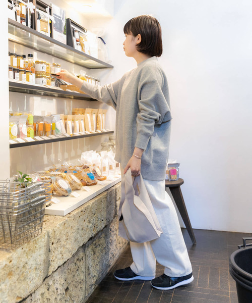 URBAN RESEARCH DOORS(アーバンリサーチドアーズ)の「DOORS LIVING PRODUCTS コンビニバッグ(エコバッグ/サブバッグ・レディース・ライトベージュ/ネイビー・-)」の3枚目の写真