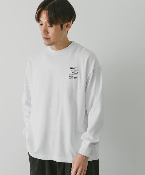 URBAN RESEARCH DOORS(アーバンリサーチドアーズ)の「企業ロゴイメージプリント Tシャツ A(Tシャツ/カットソー・メンズ・ホワイト/チャコールグレー・MEDIUM/LARGE)」の3枚目の写真