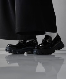 eftyus | ＋7.5cm ハイソールビットローファー / レースアップローファー feat.インフルエンサー翔(ローファー)