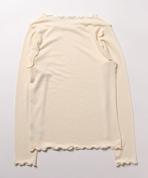 flower（フラワー）の「パーリーメロートップ（Tシャツ/カットソー・レディース・アイボリー/ベージュ・FREE）」の3枚目の写真