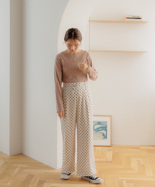 flower（フラワー）の「パーリーメロートップ（Tシャツ/カットソー・レディース・アイボリー/ベージュ・FREE）」の18枚目の写真