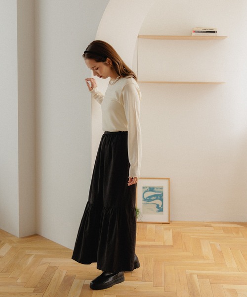 flower（フラワー）の「パーリーメロートップ（Tシャツ/カットソー・レディース・アイボリー/ベージュ・FREE）」の9枚目の写真