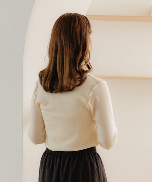 flower（フラワー）の「パーリーメロートップ（Tシャツ/カットソー・レディース・アイボリー/ベージュ・FREE）」の5枚目の写真