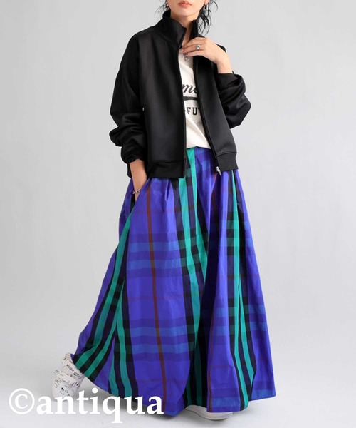 antiqua(アンティカ)の「ライン配色ジャケット(その他アウター・レディース・グリーン系その他/ブラック/ブラック系その他/ブラウン系その他・FREE)」の5枚目の写真