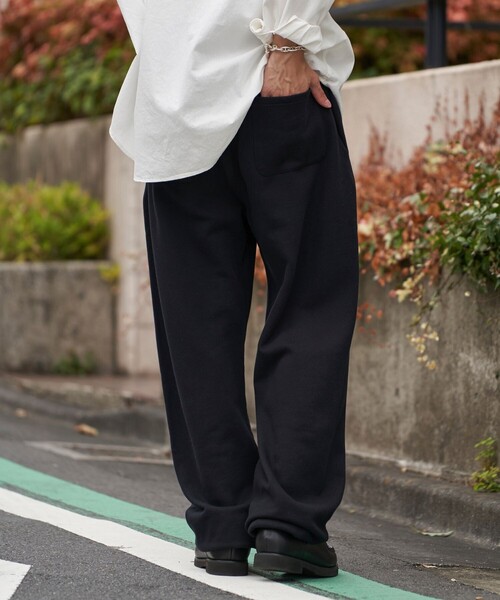 U.S. POLO ASSN.（ユーエスポロアッスン）の「U.S. POLO ASSN./ユーエスポロアッスン 別注ワンポイント刺繍ロゴスウェットパンツ/ワイドパンツ/ユニセックス(限定展開)（スウェットパンツ・メンズ・ライトグレー/オフホワイト/ブラック/ネイビー・LARGE/SMALL/MEDIUM）」の8枚目の写真