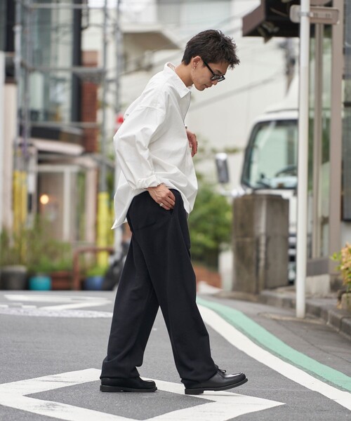 U.S. POLO ASSN.（ユーエスポロアッスン）の「U.S. POLO ASSN./ユーエスポロアッスン 別注ワンポイント刺繍ロゴスウェットパンツ/ワイドパンツ/ユニセックス(限定展開)（スウェットパンツ・メンズ・ライトグレー/オフホワイト/ブラック/ネイビー・LARGE/SMALL/MEDIUM）」の11枚目の写真