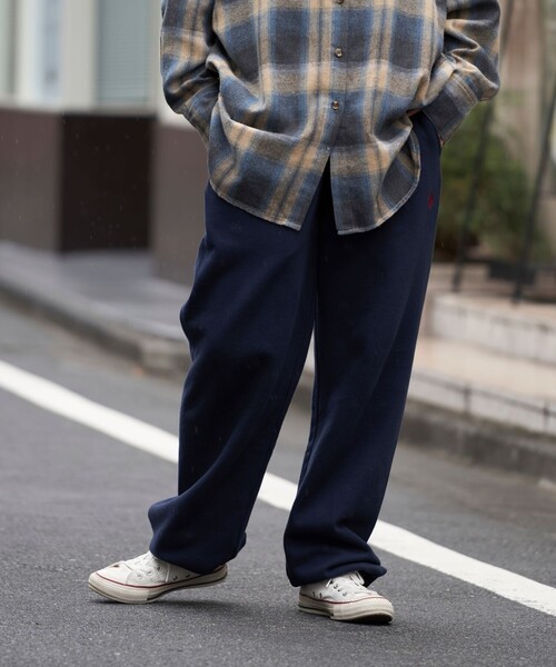 U.S. POLO ASSN.（ユーエスポロアッスン）の「U.S. POLO ASSN./ユーエスポロアッスン 別注ワンポイント刺繍ロゴスウェットパンツ/ワイドパンツ/ユニセックス(限定展開)（スウェットパンツ・メンズ・ライトグレー/オフホワイト/ブラック/ネイビー・LARGE/SMALL/MEDIUM）」の17枚目の写真