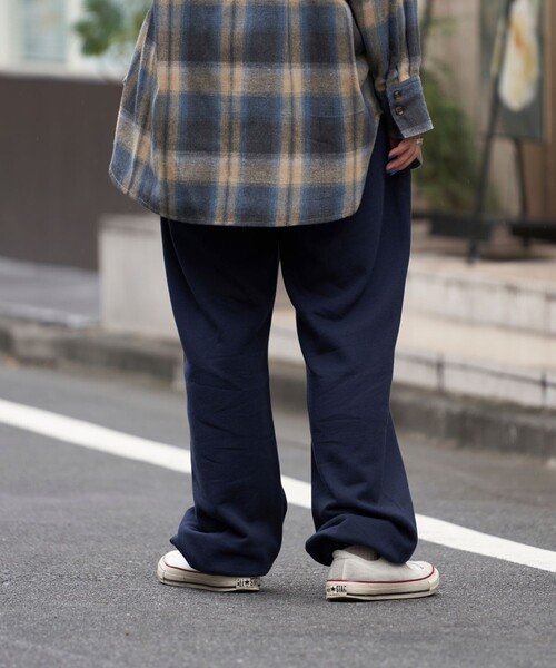 U.S. POLO ASSN.（ユーエスポロアッスン）の「U.S. POLO ASSN./ユーエスポロアッスン 別注ワンポイント刺繍ロゴスウェットパンツ/ワイドパンツ/ユニセックス(限定展開)（スウェットパンツ・メンズ・ライトグレー/オフホワイト/ブラック/ネイビー・LARGE/SMALL/MEDIUM）」の20枚目の写真