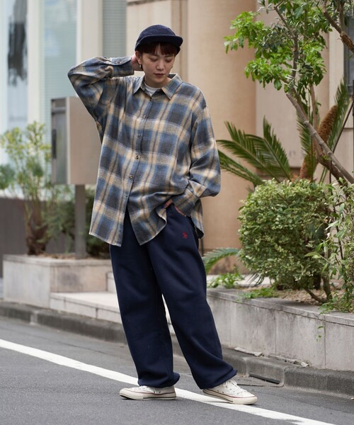 U.S. POLO ASSN.（ユーエスポロアッスン）の「U.S. POLO ASSN./ユーエスポロアッスン 別注ワンポイント刺繍ロゴスウェットパンツ/ワイドパンツ/ユニセックス(限定展開)（スウェットパンツ・メンズ・ライトグレー/オフホワイト/ブラック/ネイビー・LARGE/SMALL/MEDIUM）」の21枚目の写真