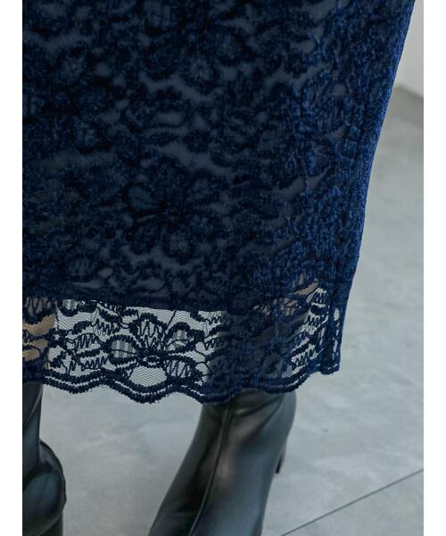 Te chichi（テチチ）の「モールレーススカート（スカート・レディース・ネイビー/マスタード・S/M）」の12枚目の写真