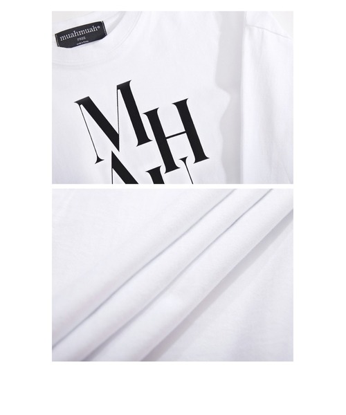 muahmuah(ムーアムーア)の「A'GEM/9 × .kom『muah muah/ムーアムーア』MIDDLE LOGO LONG SLEEVE/ミドルロゴ 長袖Tシャツ(Tシャツ/カットソー・レディース・ホワイト・FREE)」の11枚目の写真