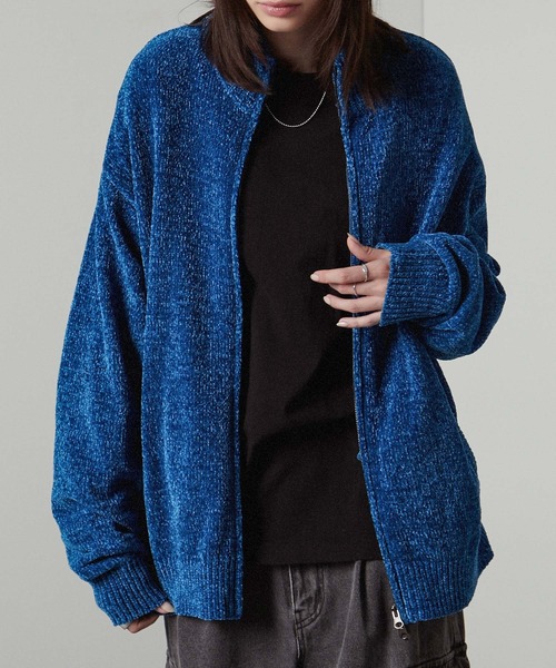 セール】【Alfred Alex】chenille yarn drivers knit / オーバー